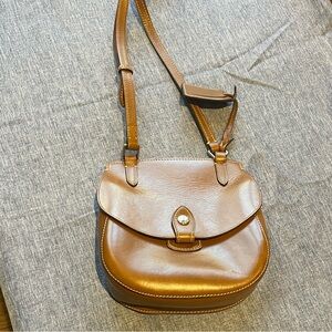 Dooney & Bourke Florentine Cristina Verona Crossbody bag in cognac leathe